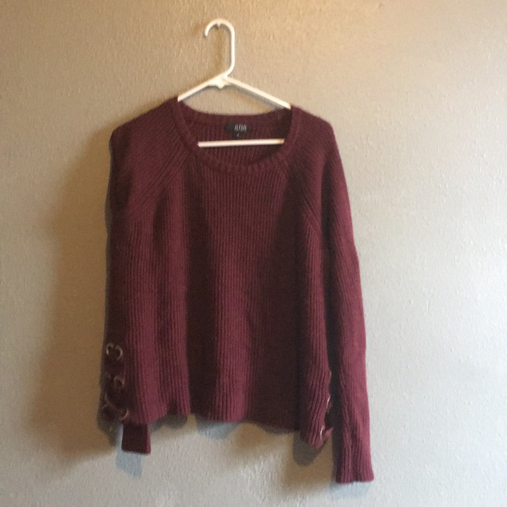 Burgundy sweater